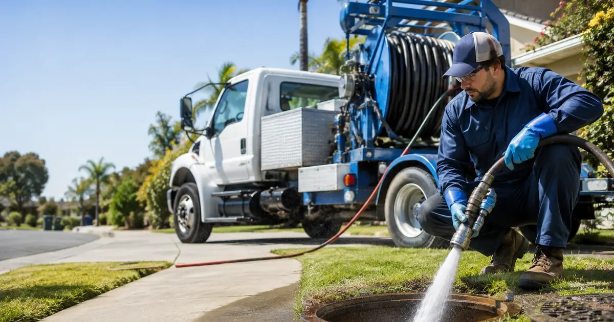 Hydro jet sewer cleaning Livermore