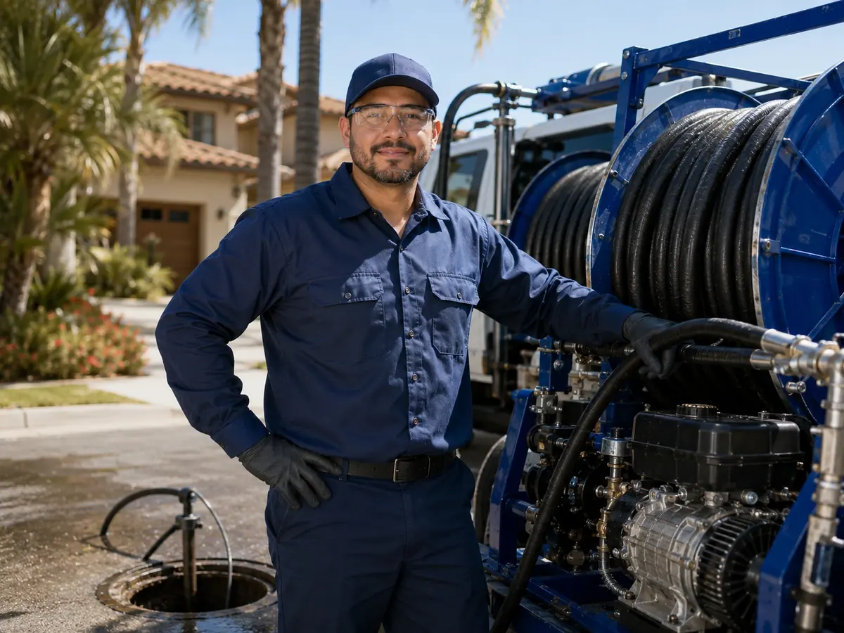 Hydro jet sewer cleaning in Livermore