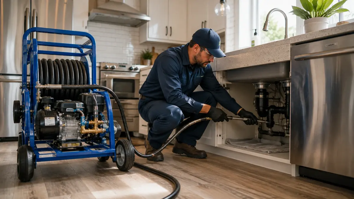 Kitchen Drain Hydro Jetting in Livermore