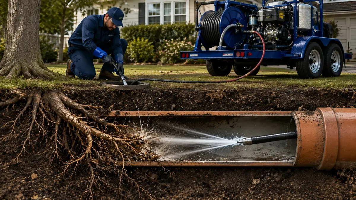 Tree Root Removal with Hydro Jetting in Livermore